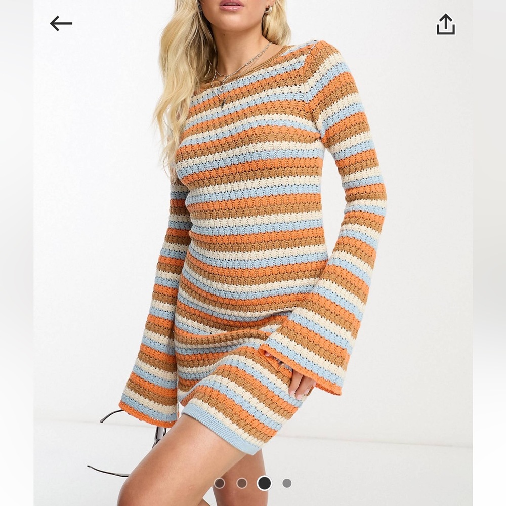 Crochet mini dress